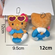 Mặt Dây Chuyền Hình Thú Bông Hello Kitty Hawaii Móc Khóa Hình Mèo KT Thú Nhồi Bông Quà Tặng Anime Ch
