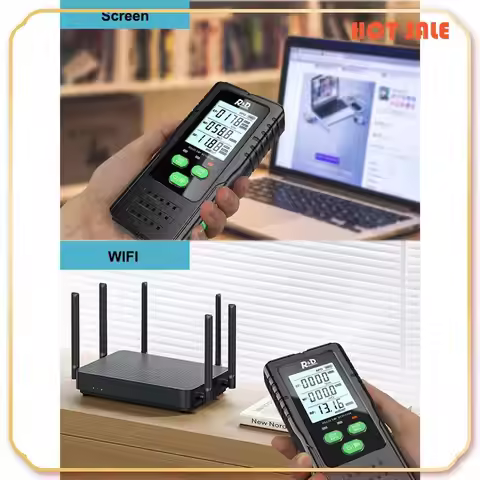 ABFA 3-In-1 Electromagnetic Field Radiation Detector Tester EMF Meter Multifunctional Portable Radio