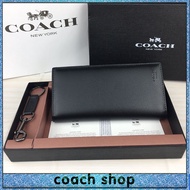 Coach Long Wallet F74978/Men's Long Wallet/Men's Hand Purse/Original Coin Purse/Long Wallet/Men's Bl