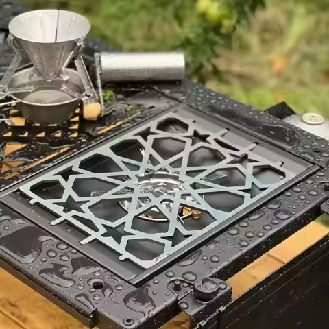 Outdoor Camping Stove Board Windproof IGT Furnace Plate Gas Furnace Cover Plate for GS450 igt Stove 