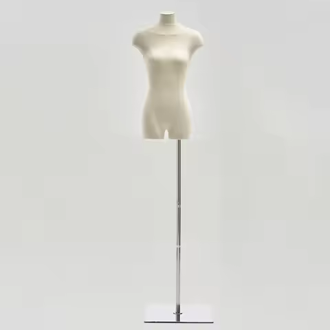 Metal Base Woman Mannequin for Clothes Display Dress Bust Mannequin Woman Props Showcase Clothing Wo
