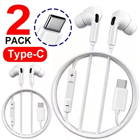In-Ear Type C Wired in-ear Earphones for Apple IPhone 17 16 15 Pro Max for Xiaomi Mi 14 13 12 Headph