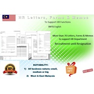 HR LETTERS, FORMS & MEMOS 2026 [Latest] 💥BM or English💥 Supporting HR functions correspondence, user