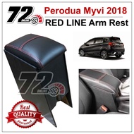Perodua Myvi 2018 PVC Red Line Arm Rest