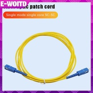E-WOITD SC To SC UPC Fiber Optical Patch Cable Singlemode Simplex SMF 9/125μm Single Mode Bend Insen
