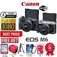 Canon EOS M6 15-45mm kit original full packages (3 years warranty) canon eos mirrorless camera canon