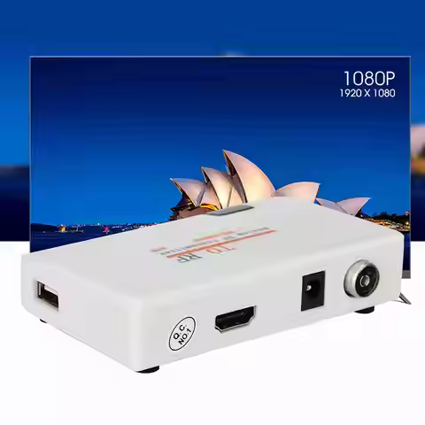 Adapter Box HDMI to RF Coaxial Converter Adapter Box Support 480I/480P/576I/576P/720P/720I/1080I/108