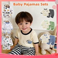 【for 1-8 Years】baby Pajamas Sets Child Pajamas Toddler Long Sleeve Kids Cartoon Homewear Clothes TOG