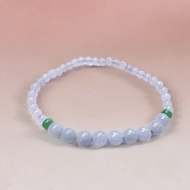 冰種紫羅蘭翡翠手珠 | 天然緬甸玉A貨翡翠 | 送禮