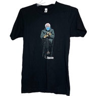 Bernie Sanders Meme Sitting Black T-Shirt Funny Small