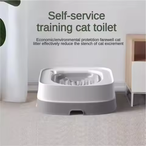 Cats Toilet Trainer Reduce Odor Easy Clean Firm Steady Cat Squat Toilets Seat Environmental Pet Bedp