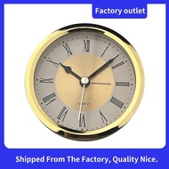 89mm Quartz Clock Retro Roman Numbers Clock Simple Clock Accessories Inlaid Handicraft Clock