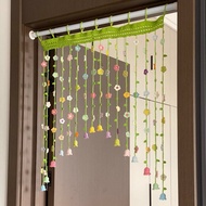 Handmade Hanging Flower Crochet Curtain | Aesthetic Door Decorations | Flower Curtain Aesthetic Room
