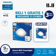 Philips Lampu Panel Smart LED Downlight 9W - Tunable White (Putih)