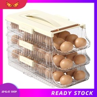 [ap4l43.] Egg Holder for Refrigerator Rolling Egg Organizer Egg Container Saving Egg Roller Dispense