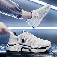 New Style Mesh Wear-Resistant Running Leisure Sports Comfortable All-Match Dopamine White Daddy