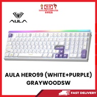 AULA HERO99 (WHITE+PURPLE) GRAYWOODSW