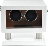 Piano Painted Automatic Watch Winder for 2 Watches 5 Modes Ans Mute Motor Watch Box with LED Light C