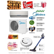 *Promotion R32 MIDEA INVERTER ALL EASY PRO WIFI System 4 + FREE Installation