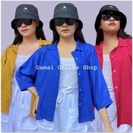 KEMEJA WOMEN'S JUMBO SHIRT | BATWING SHIRT | BAT SHIRT | JUMBO XXL SHIRT