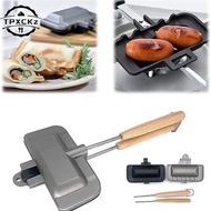 Double-Sided Sandwich Pan Non-Stick Foldable Grill Frying Pan For Bread Toast Breakfast Machine Panc