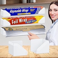 Skywin Adhesive Foil and Plastic Wrap Organizer White, Fits Box Width up to 2.63in/67mm Aluminum Foi