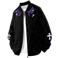 [Baseball Jacket] Baseball Jacket Jacket Baseball Jacket Casual Jacket Printed Jacket Loose Jacket T