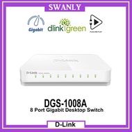 D-Link DGS-1008A 8 Port Gigabit Easy Desktop Switch