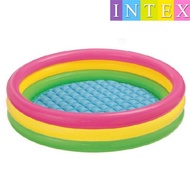 （COD）Intex 3-Ring Inflatable Outdoor Swimming Pool