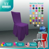 (3V EL) chair cover for plastic chair , square head plastic chair , sarung kerusi , chaircover , sarung kerusi murah