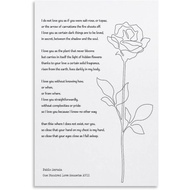 Poster Puisi Pablo Neruda "Saya Tidak Tahu Bagaimana Mencintaimu" Lukisan Kanvas Puisi Cinta Poster 