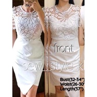 Lace Bangkok Embroidered Buntot · Dress