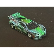 Custom Hand-Painted Hotwheels Corvette C8.R Pencil Colored Coated Replaceable Wheels Size 1:64 Outsi