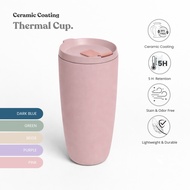 [SPECIAL OFFER] SWANZ Revo Cup 1000ml - Insulated Ceramic Coating Coffee Thermal Mug With Lid, Stain