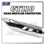 MUFFLER BELAKANG CT110 REAR MUFFLER PROTECTOR CT110 EXHAUST COVER CT110 PROTECTOR EKZOS COVER MODENA