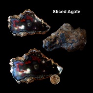 Slice Agate 114mm 238g Natural Agate Crystal Display Piece