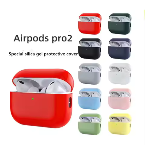 Cover for AirPods Pro 2 Wireless Bluetooth Earphone Silicone Cover Case Split Cover Ultra-Thin Skin 