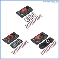 WU Bluetooth-compatible 5 0  Decoder Board  Module USB AUX FM Radio