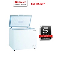 SHARP 310L Chest Freezer SJC318 | Express Freezing Storage Peti Sejuk Dada Sabah 冷藏柜