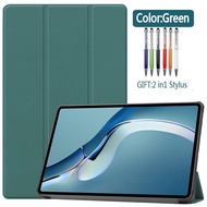 แม่เหล็กพับได้2021 Huawei Matepad Pro 12.6 5G นิ้วพลิกเคสหนังอัจฉริยะ Funda Capa WGR-W09 WGR-W19 WGR