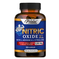 Viên nang NITRIC OXIDE XL với L-Arginine và L-Citrulline hỗ trợ tăng trưởng cơ bắp - 120 viên nang