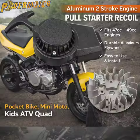 Motorcycle Pull Starter Start Recoil For 47cc 49cc Mini Moto Dirt Kids ATV Quad 4 Wheeler Motocross 