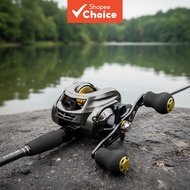 Baitcasting Fishing Reel AK2000 Metal 7.2:1 High Speed 200kg Max Drag Saltwater Reel Left Hand vs Ri