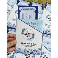 Passport Style Invitation for Christening