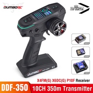 DUMBORC DDF-350 10CH RC Remote Controller 2.4Ghz Digital Radio Transmitter with HD Screen Gyro Recei