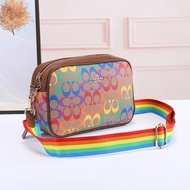 【In stock】Coach camera bag women shoulder crossbody bag multicolour sling bag for women 0KFQ
