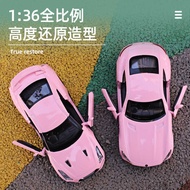 Children's Car Girl Toy Car Sports Car Simulation Three-Year-Old Pull Back Alloy Car Model 2-Year-Ol