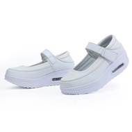 Kasut Jururawat Ringan Misi Hitam Putih Woman Wedges Sneaker Nurse Shoe Free Nurse Socks Stokin Juru