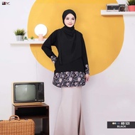 Clearstock Tshirt muslimah Cotton by Humaira Design | Humaira Lilac | Tshirt Muslimah Cotton Labuh &