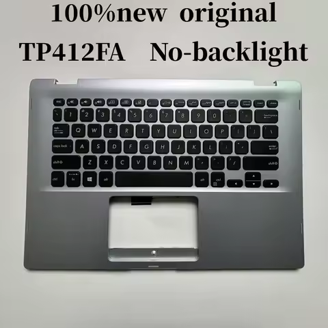 100%New US English For ASUS TP412 TP412FA laptop keyboard Palmrest Assembly No-backlight 90NB0N32-R3